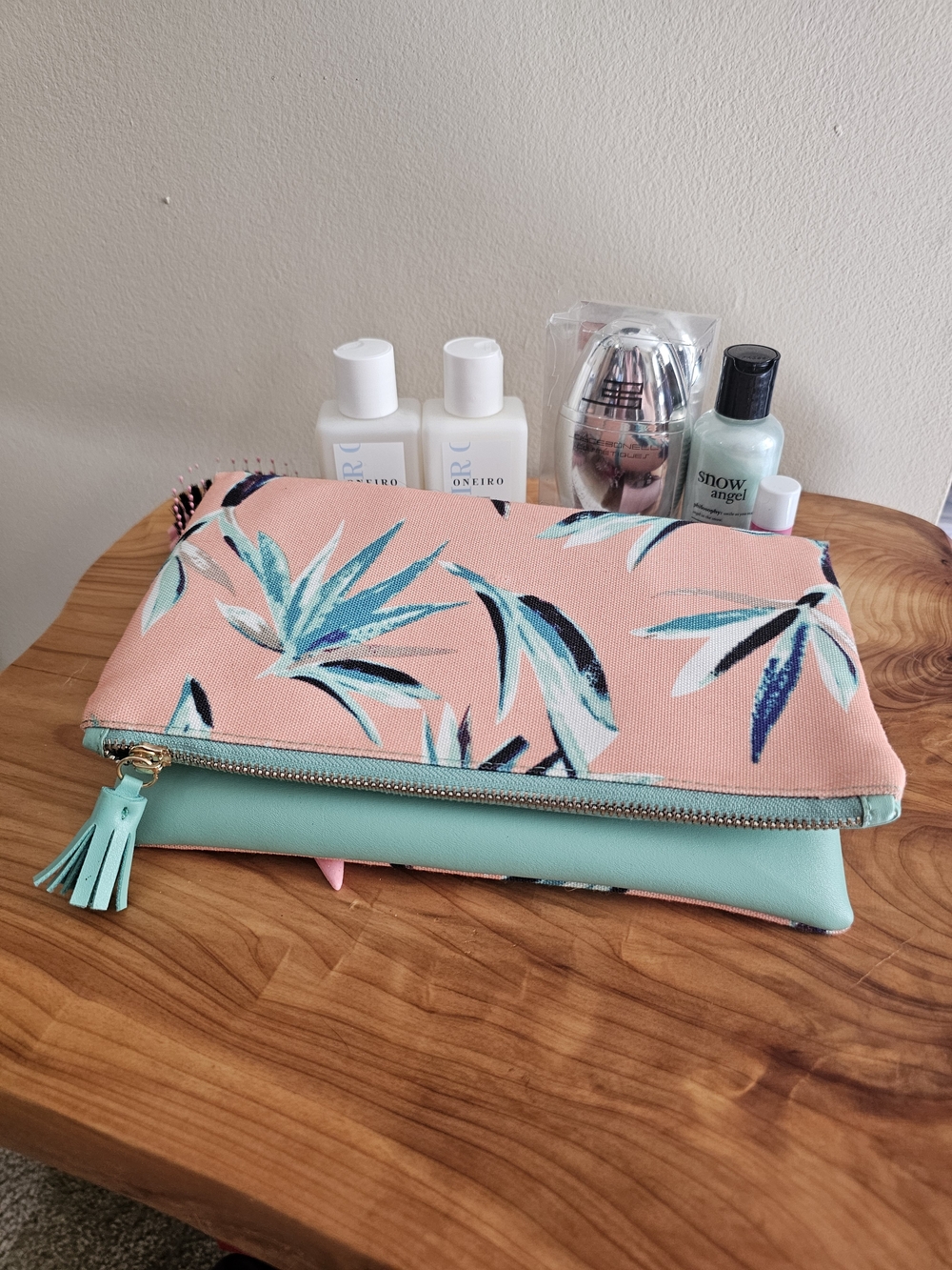 Pink Floral Cosmetic Bag with Bath & Body Essentials - Picture 6 of 6